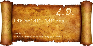 László Dénes névjegykártya